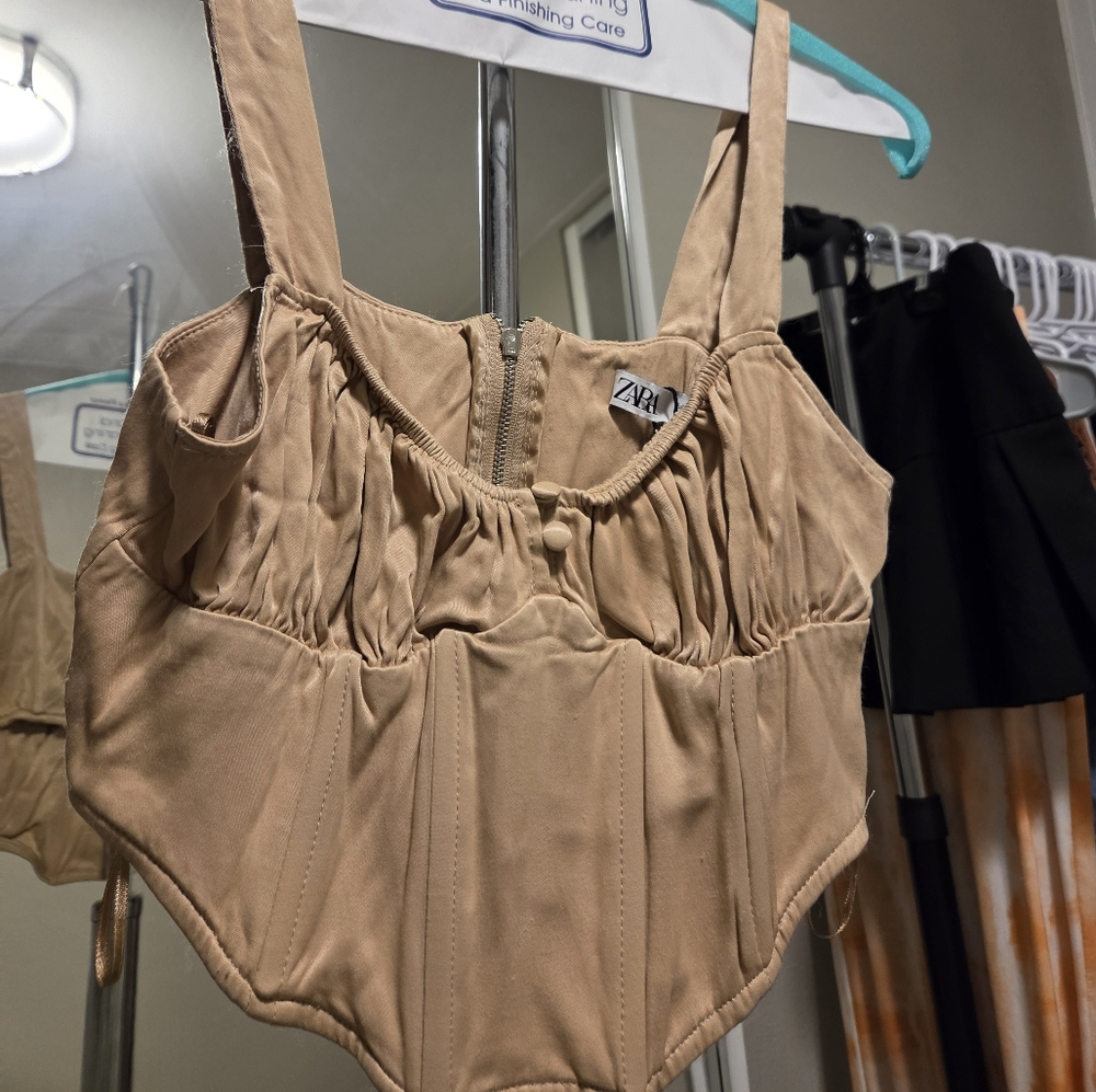 Tan Sleeveless Top
